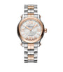 Rose Gold, Stainless Steel and Diamond Happy Sport Automatic Watch 33mm