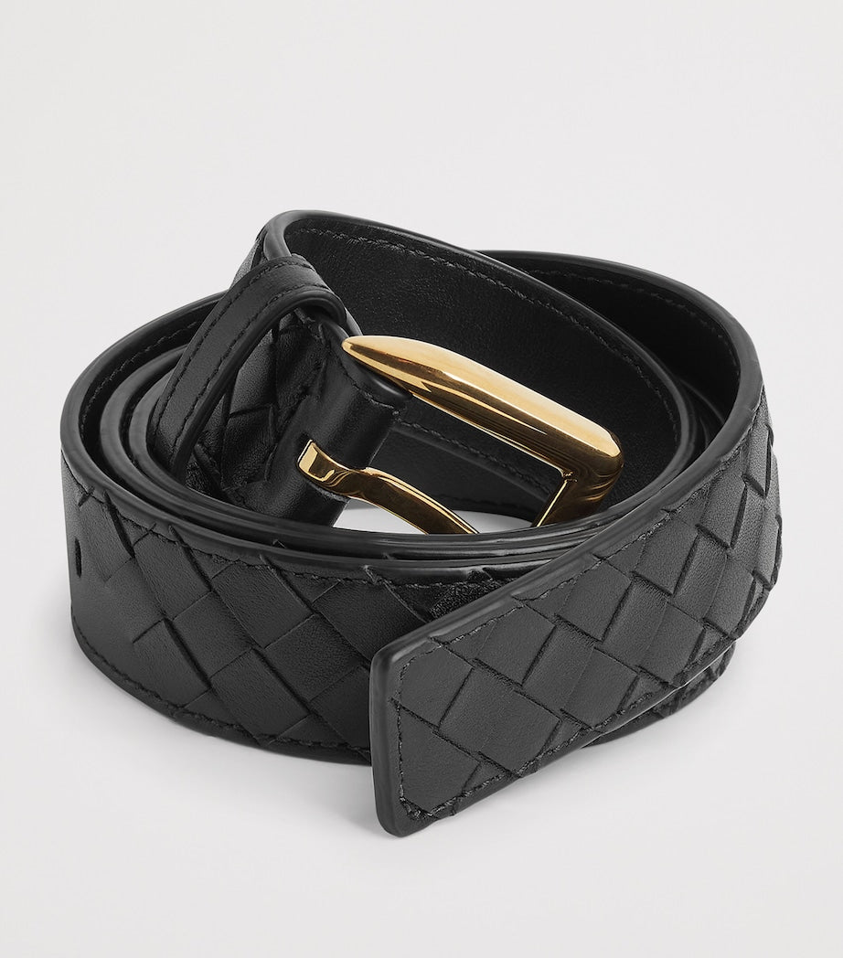 Bottega Veneta Calfskin Intrecciato Piccolo Belt