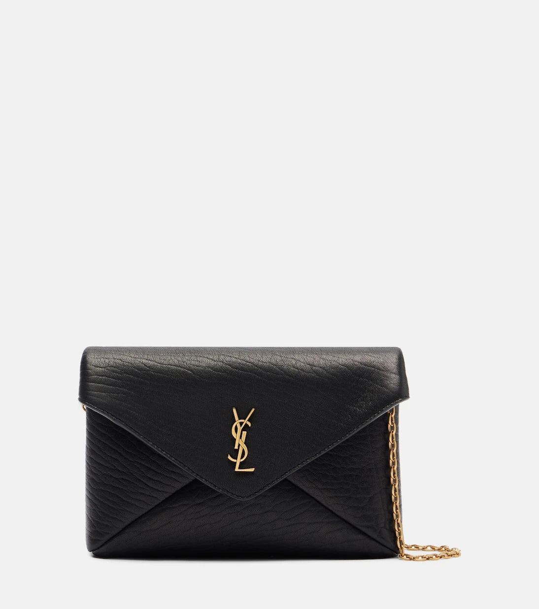 Saint Laurent - Cassandre Small leather clutch