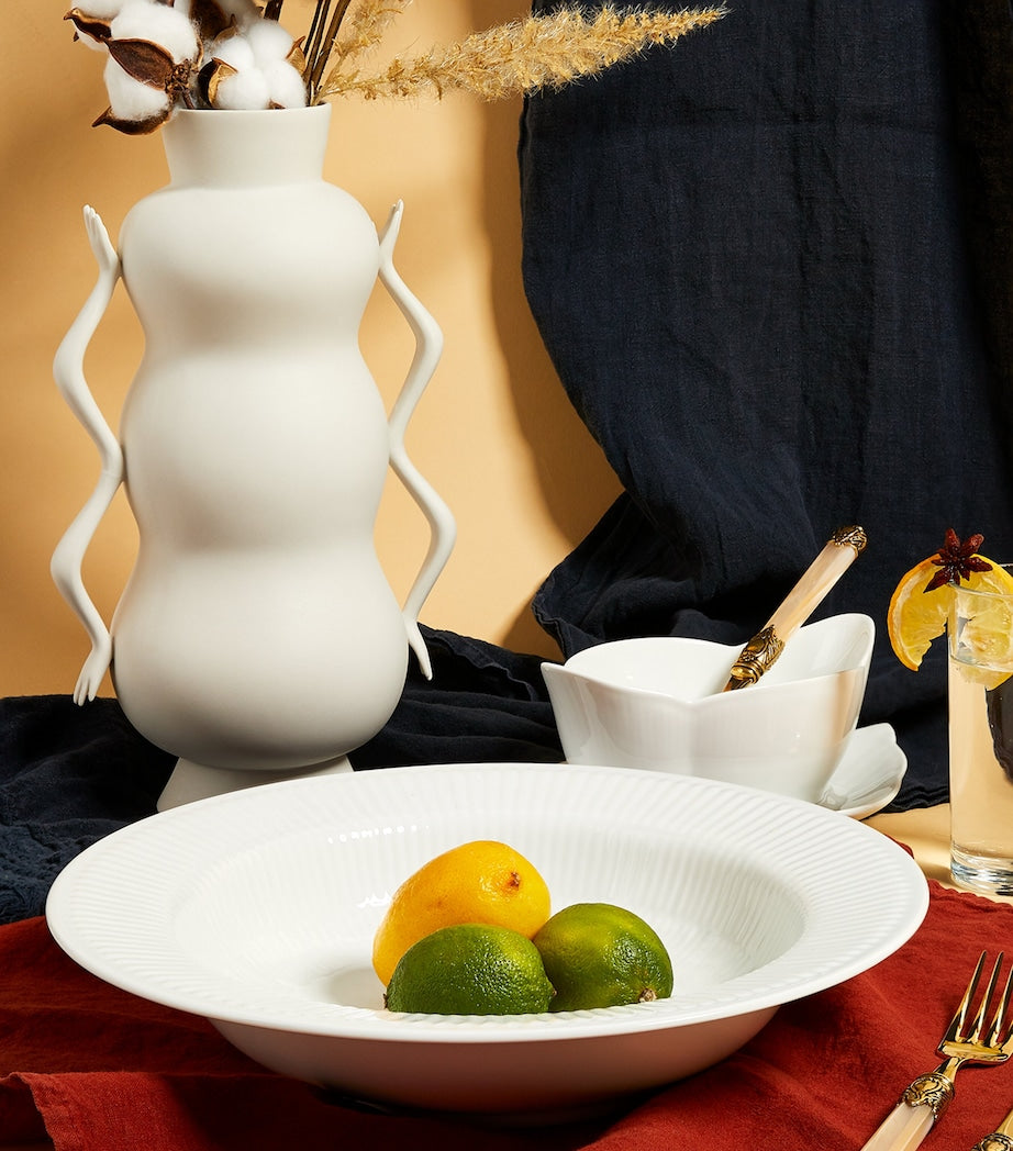 Royal Copenhagen White Fluted Deep Plate (30cm)