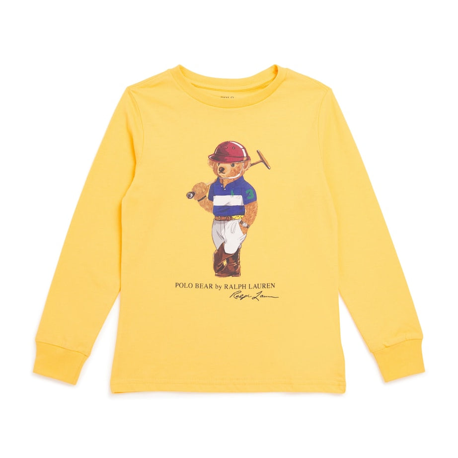 Ralph Lauren Kids Cotton Polo Bear Long-Sleeve T-Shirt (2-7 Years)