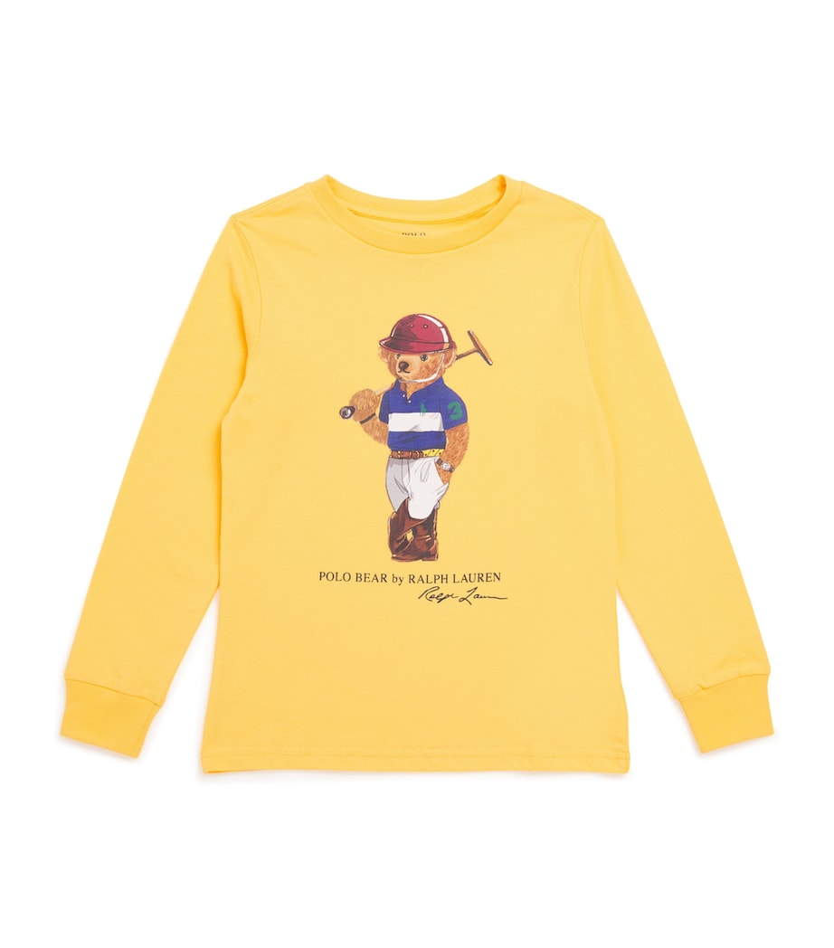 Ralph Lauren Kids Cotton Polo Bear Long-Sleeve T-Shirt (2-7 Years)