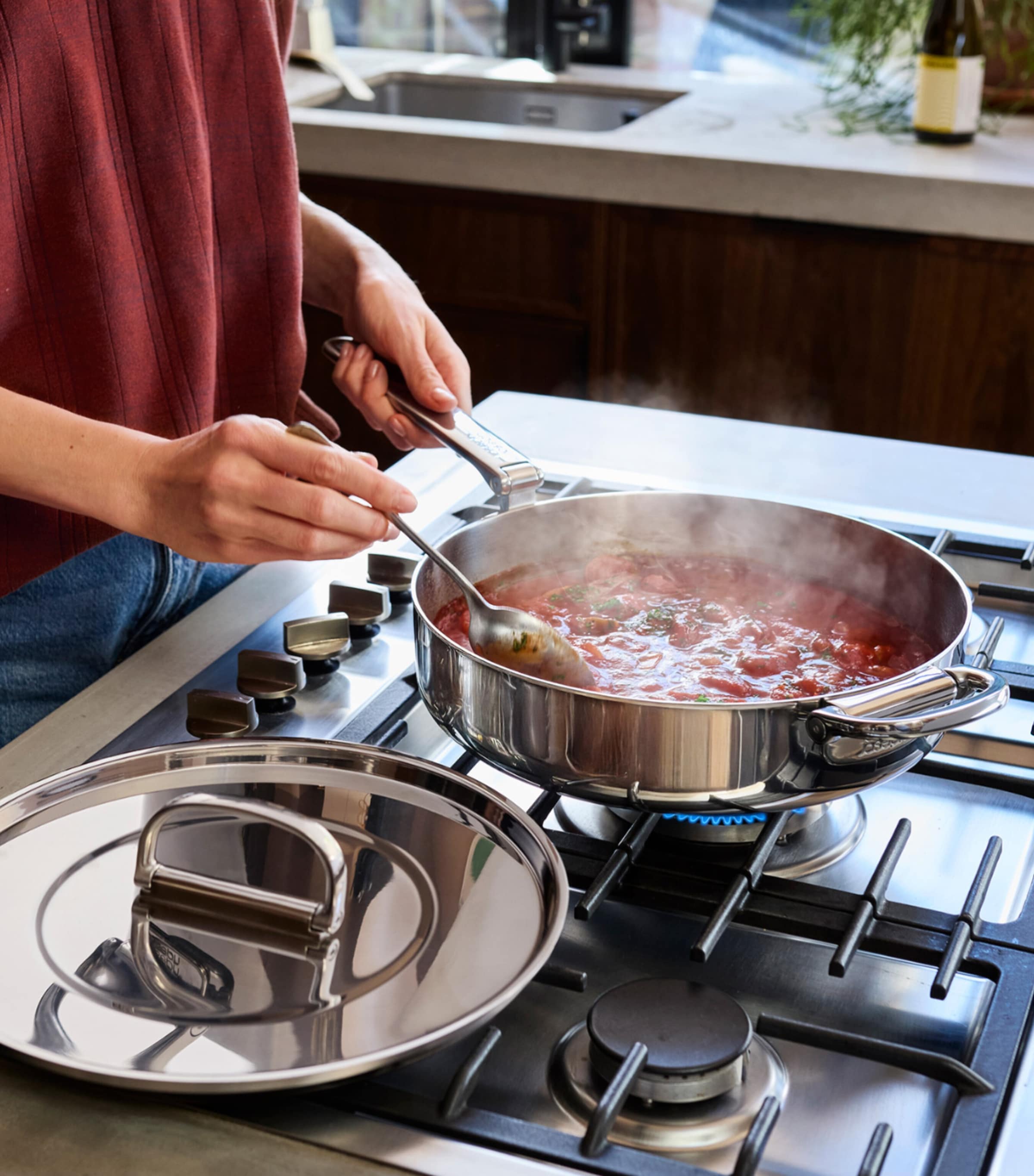 Joseph Joseph Space Non-Stick Folding-Handle Frying Pan with Lid (28cm)