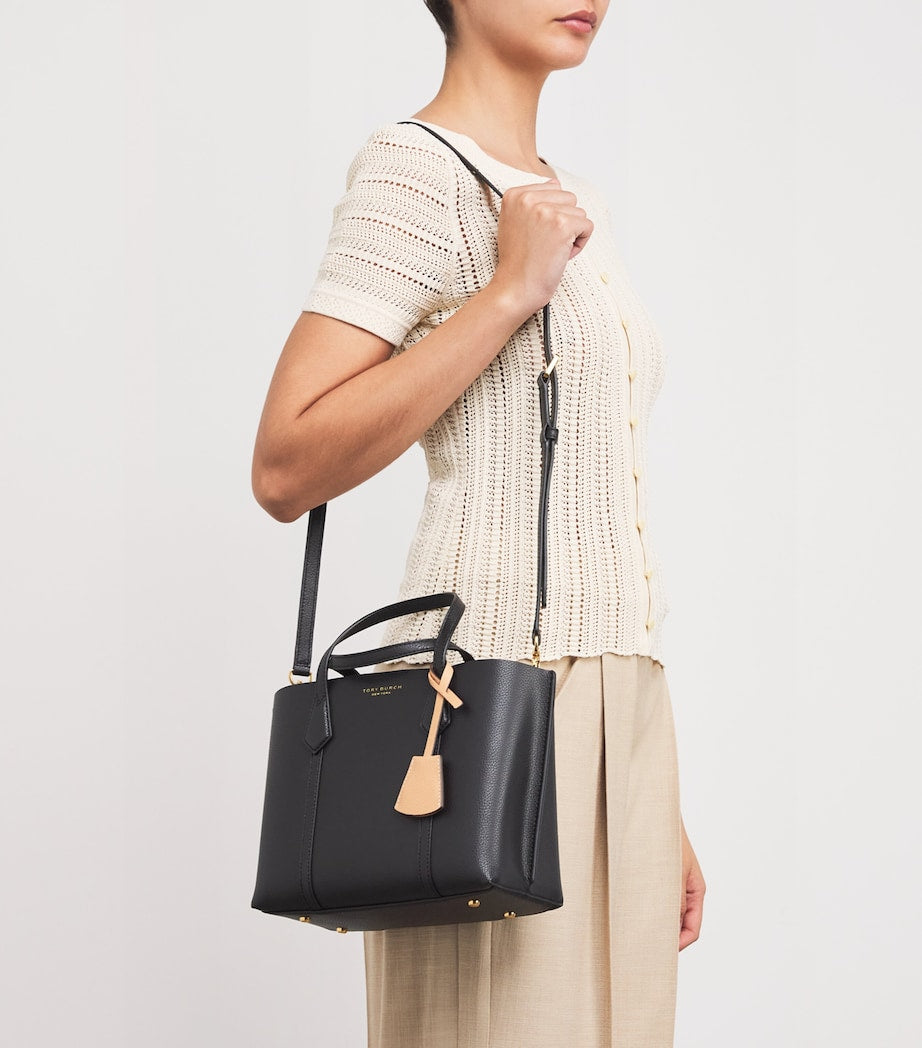 Tory Burch Black Small Leather Perry Cross-Body Bag