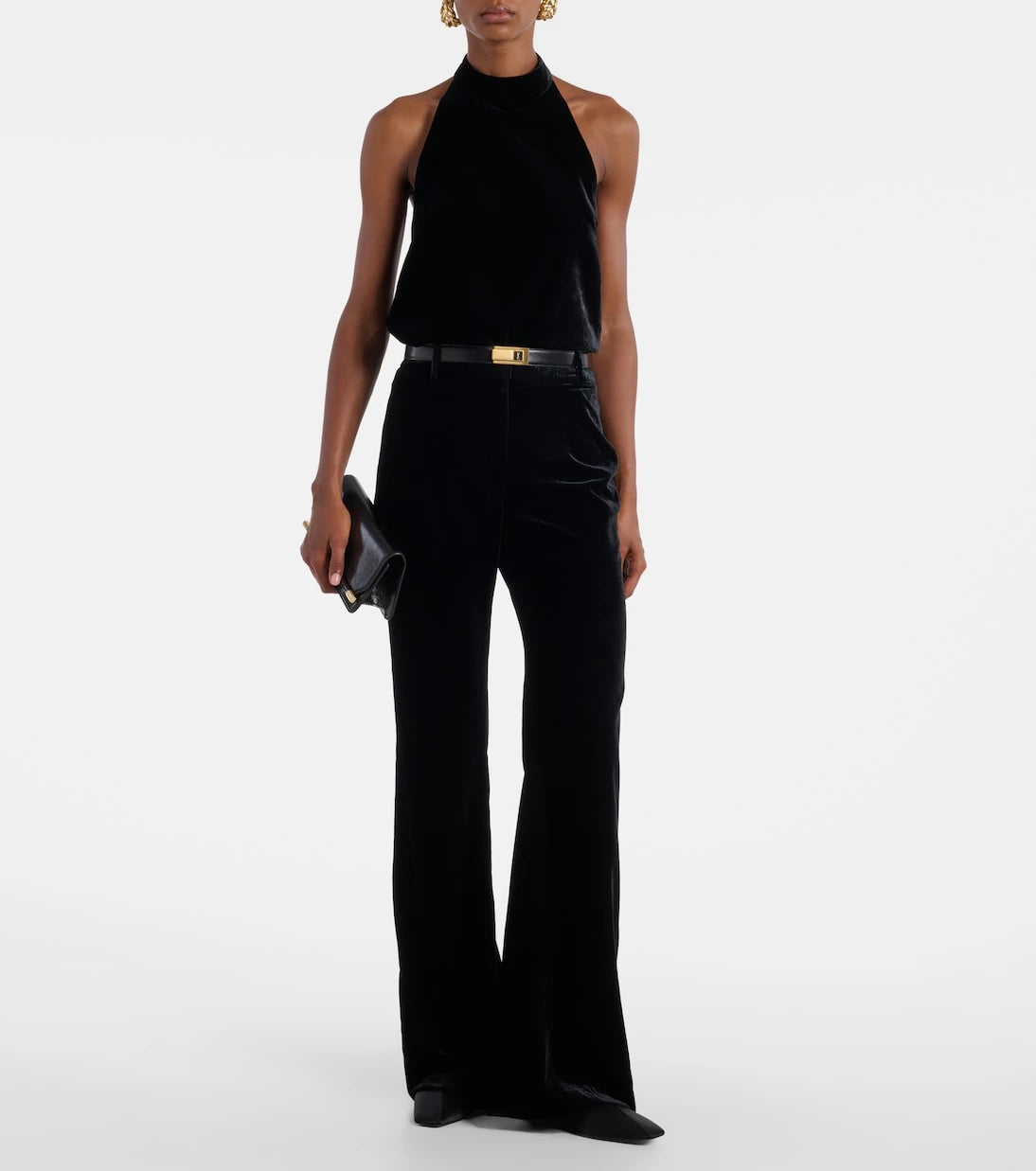 Nili Lotan - Peneloppe halterneck velvet top