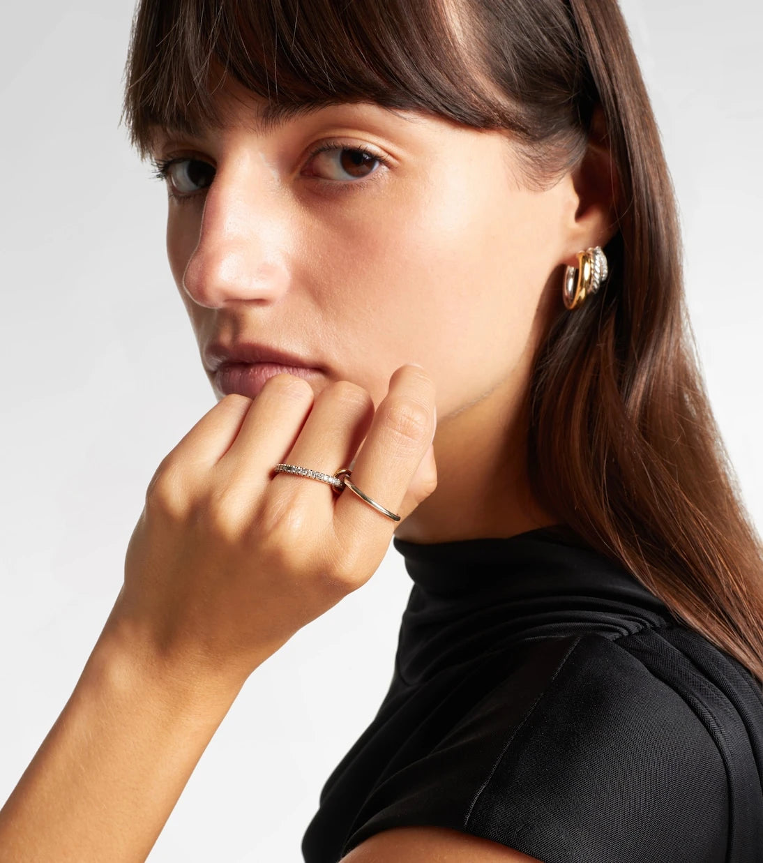 Spinelli Kilcollin - Marigold sterling silver and 18kt gold ring with diamonds