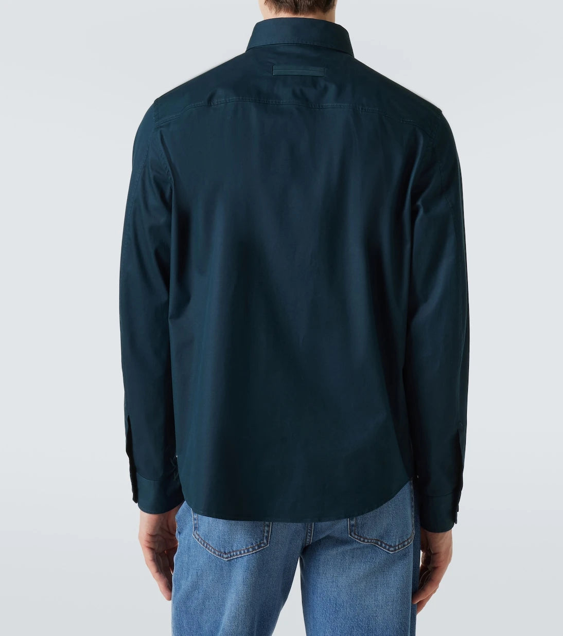 Zegna - قميص علوي من مزيج القطن