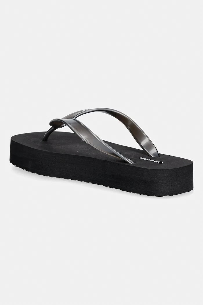 Calvin Klein джапанки дамски FLATFORM FLIP FLOP MET TPU