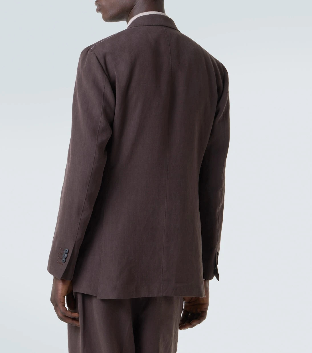 Saman Amel - Double-breasted linen canvas blazer
