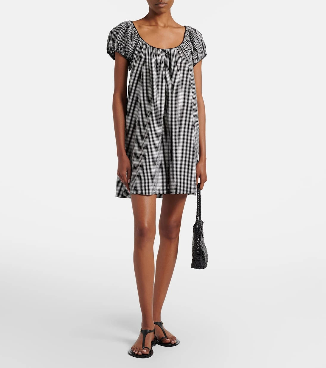 Dôen - Julia gingham cotton poplin minidress
