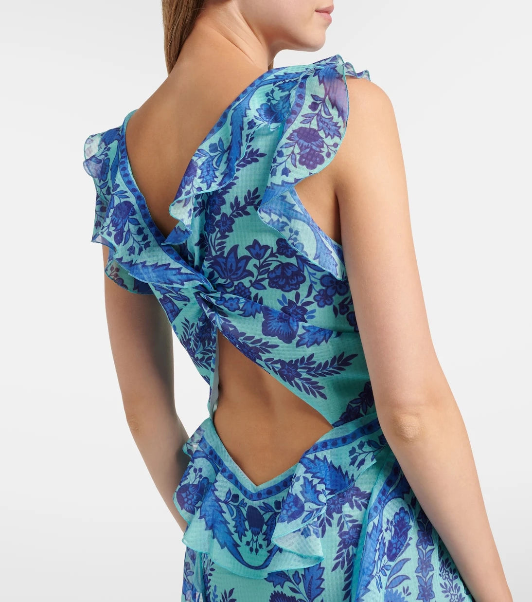 Etro - Floral ruffled gown