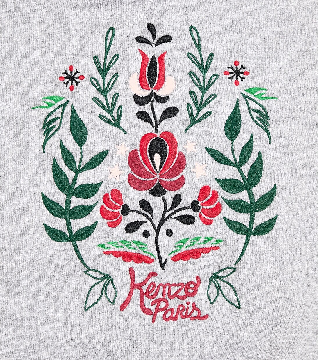 Kenzo Kids - Embroidered cotton jersey hoodie