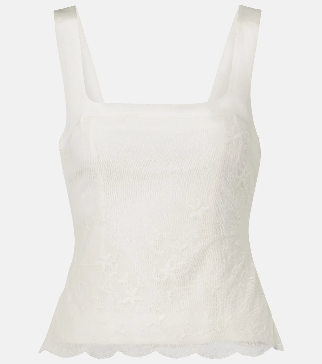 Posse - Cove embroidered tulle top