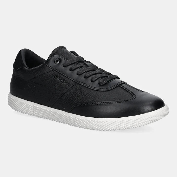 Кожени маратонки Calvin Klein LOW TOP LACE UP TMBL LTH
