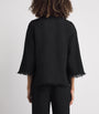 By Malene Birger Black Cotton-Blend Diana Blouse
