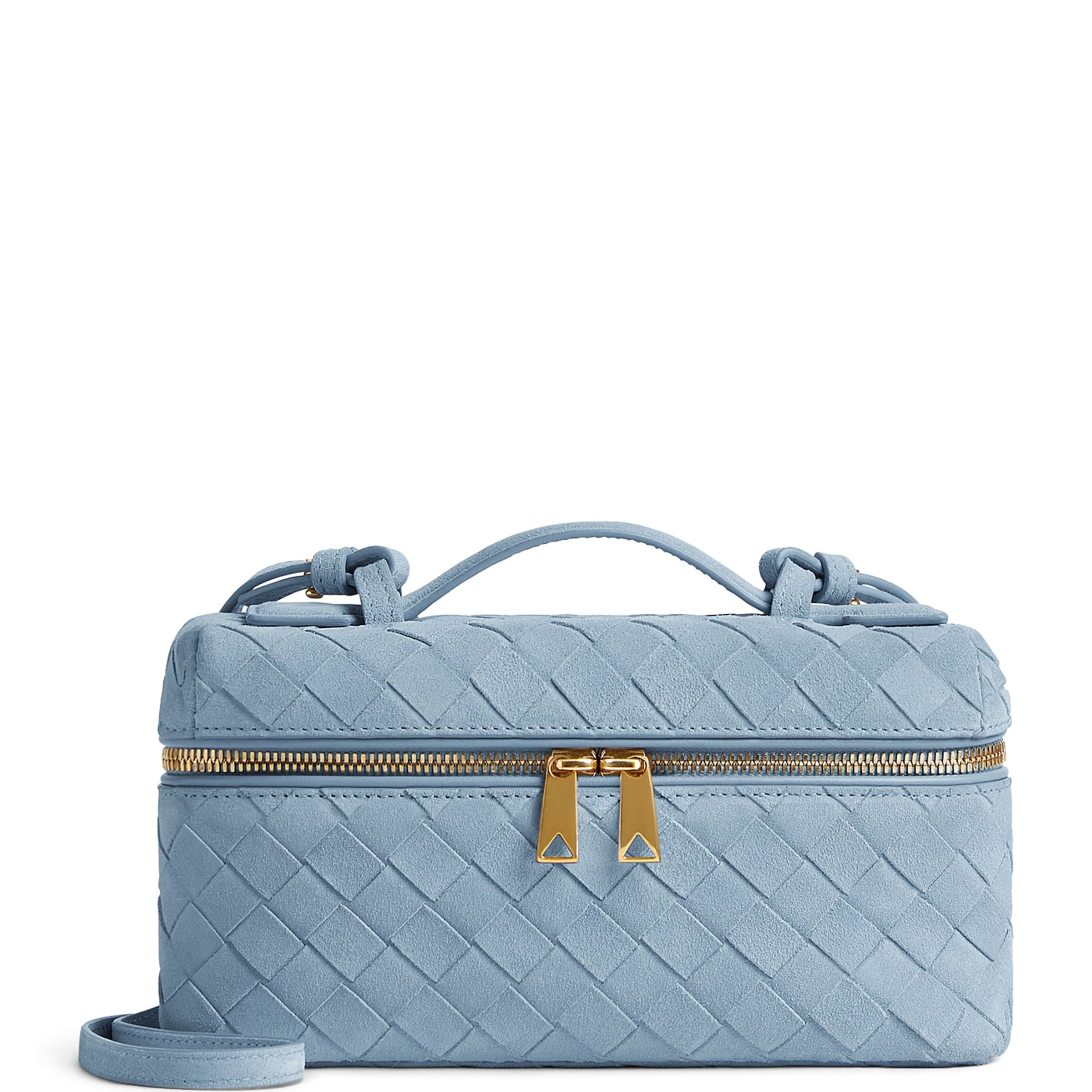 Grey Suede Bang Bang Vanity Case Bag