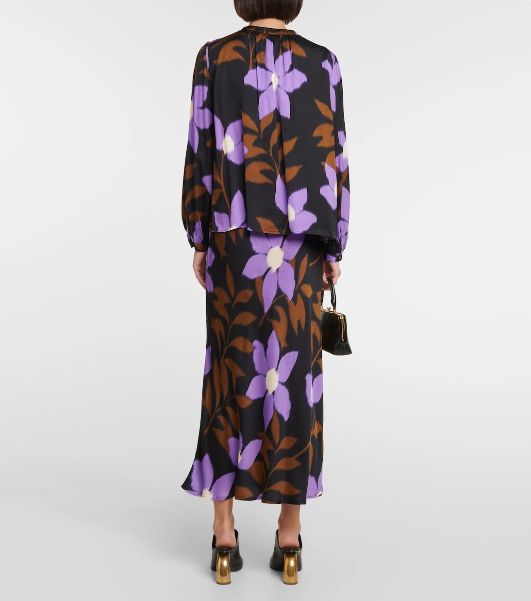 Velvet - Isa printed satin top