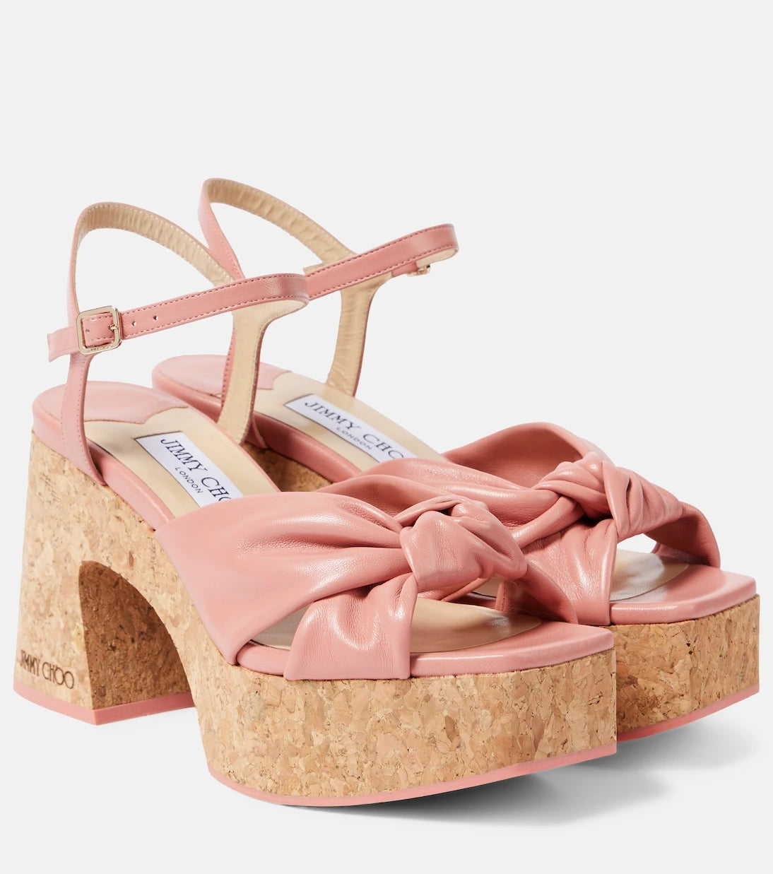 Jimmy Choo - Heloise 95 leather platform sandals