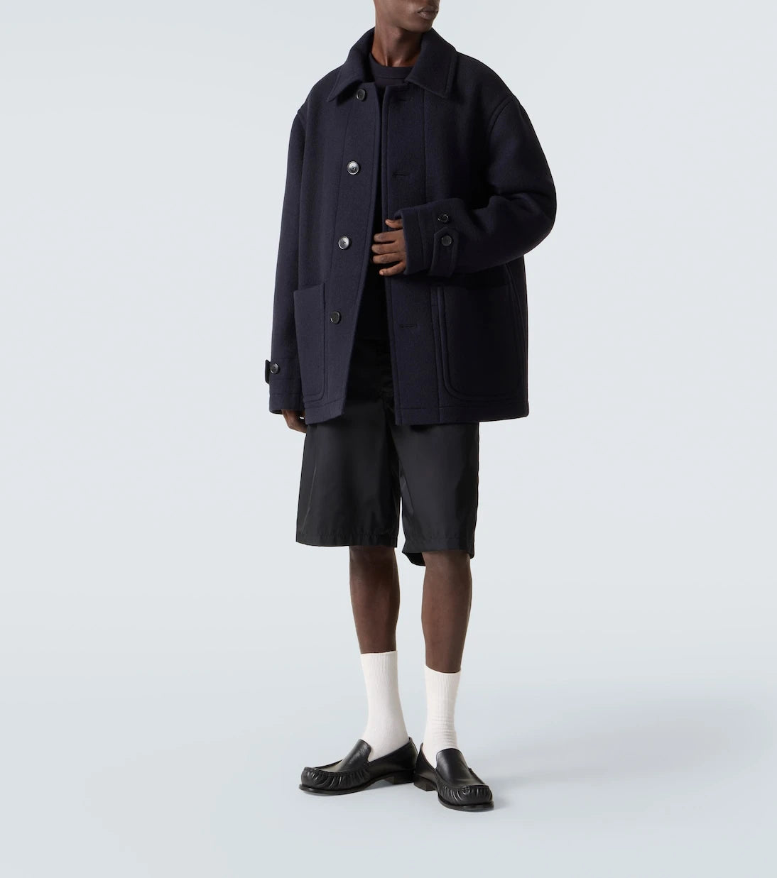 Dries Van Noten - Wool and cotton coat