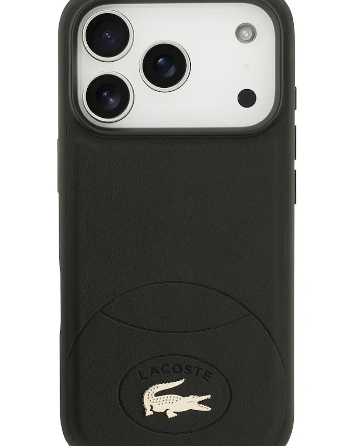 Lacoste MagSafe iPhone 17 Pro için entegre manyetik halkalı telefon kılıfı