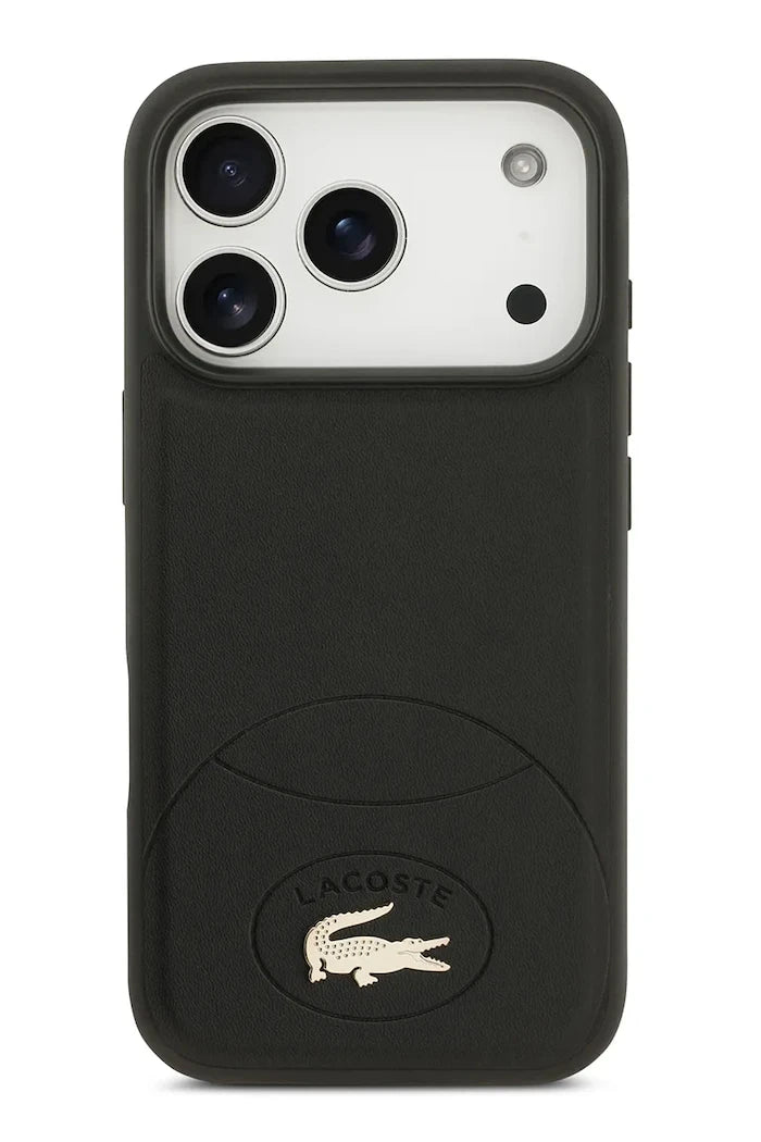 Lacoste MagSafe iPhone 17 Pro için entegre manyetik halkalı telefon kılıfı