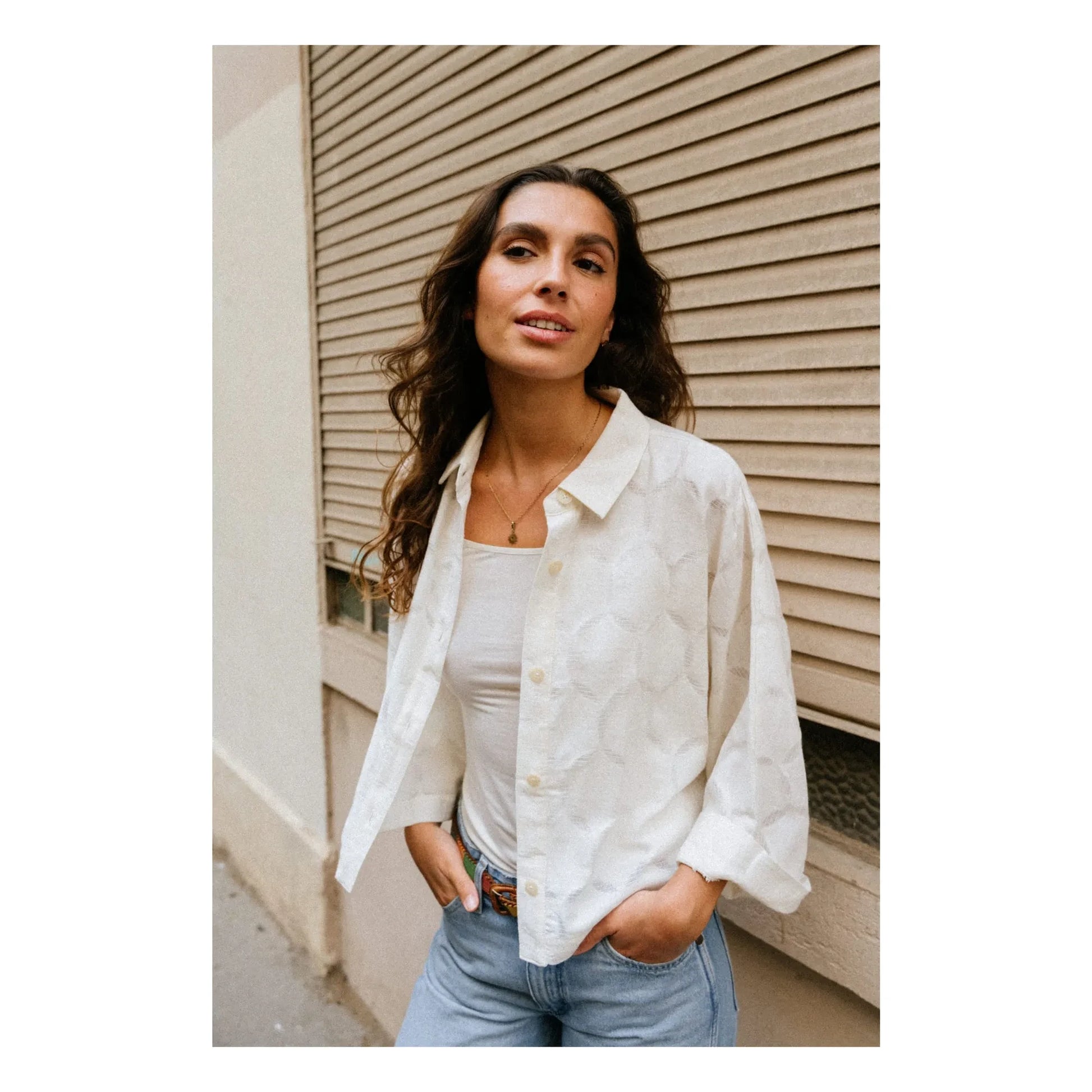 Sacrécoeur - Laelia Circle shirt | Off white