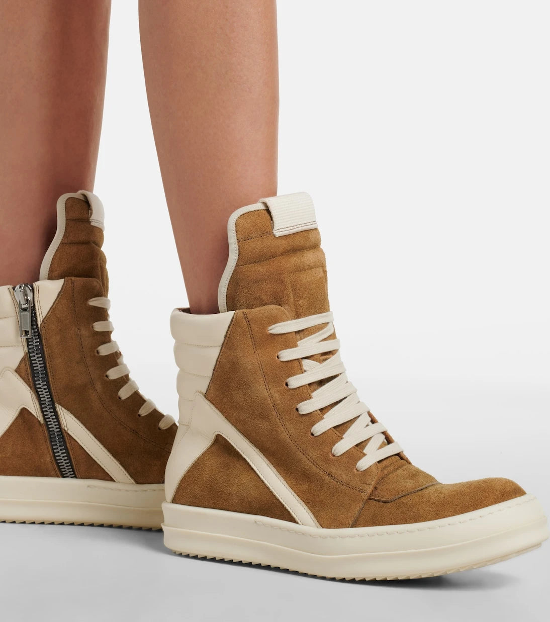 Rick Owens - Geobasket suede high-top sneakers