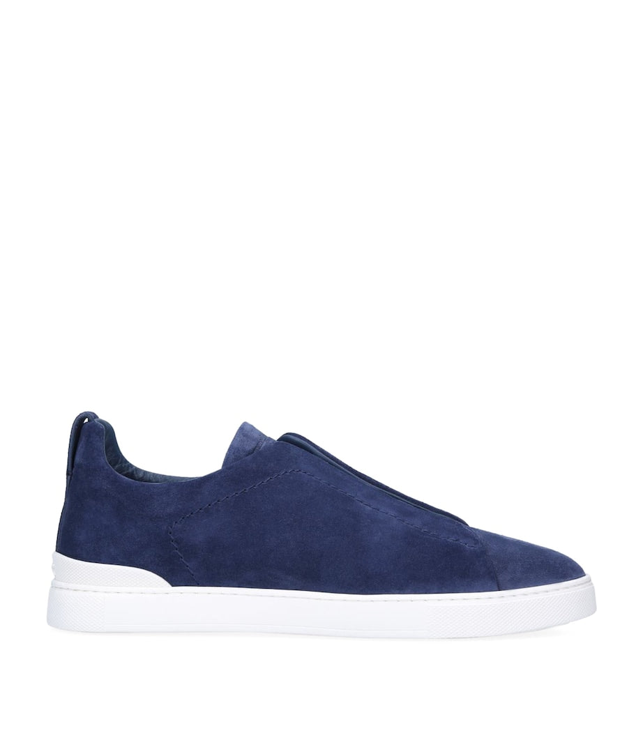Suede Triple Stitch Sneakers