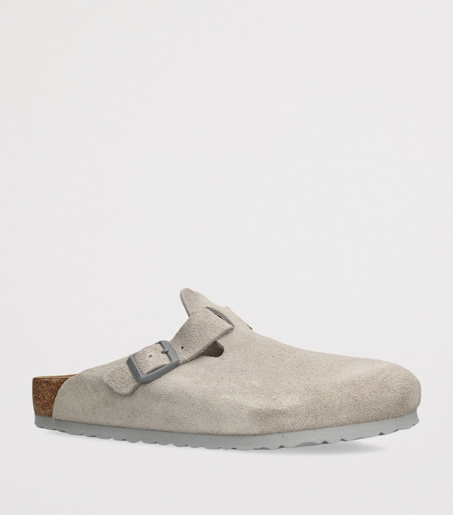 Suede Boston Clogs