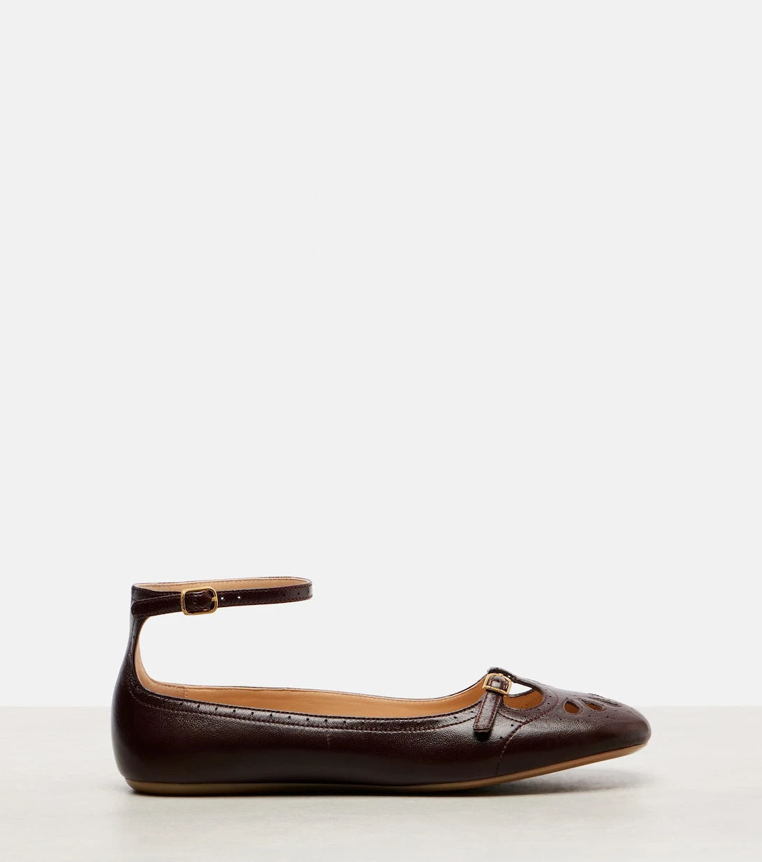 Chloé - Misty cutout leather ballet flats