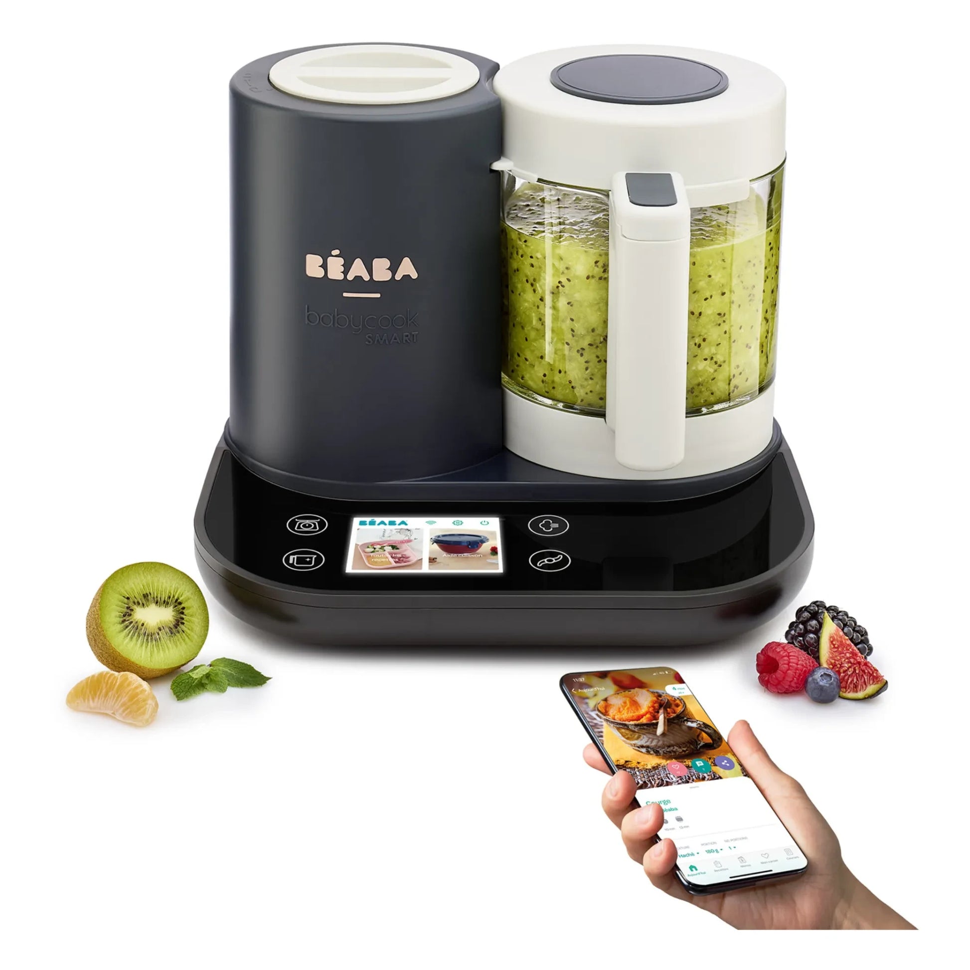 Béaba - BabyCook Smart Food Processor | Charcoal grey