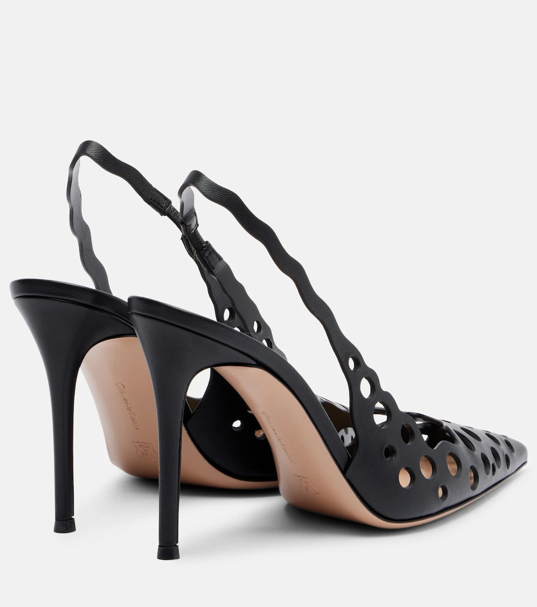 Gianvito Rossi - 95 leather slingback pumps
