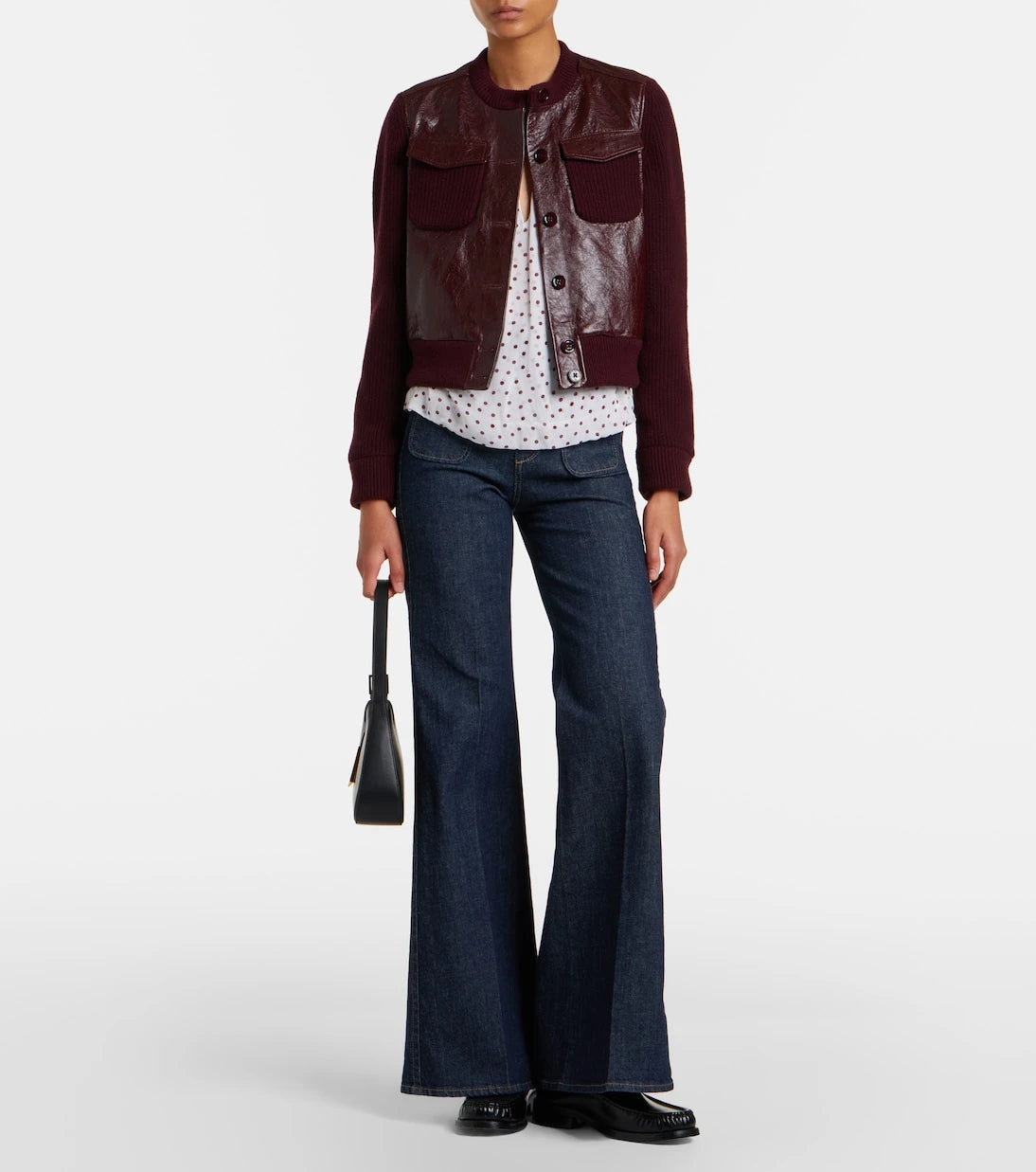Dorothee Schumacher - It's A Match cropped leather jacket