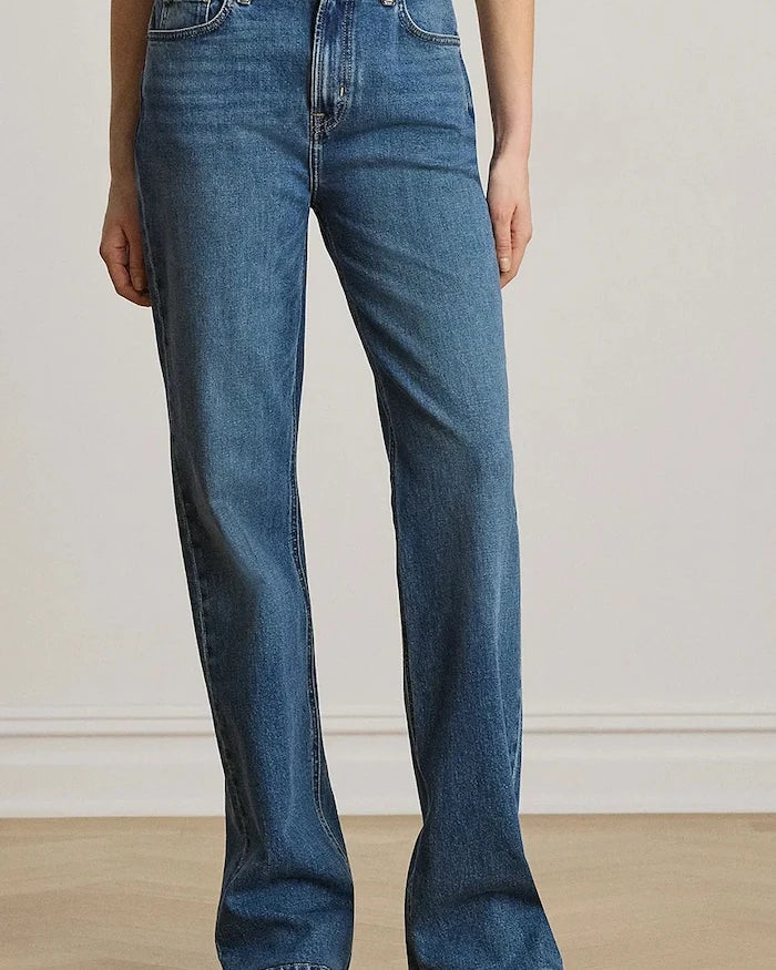 Lauren Ralph Lauren wide leg kadın kot pantolon