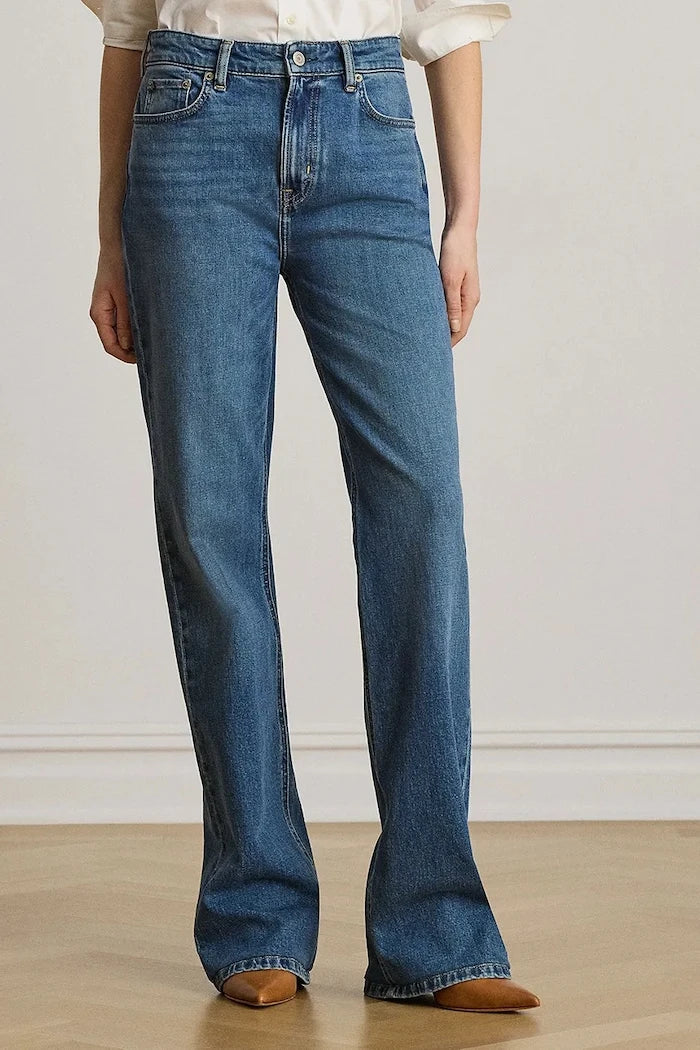 Lauren Ralph Lauren дънки wide leg дамски