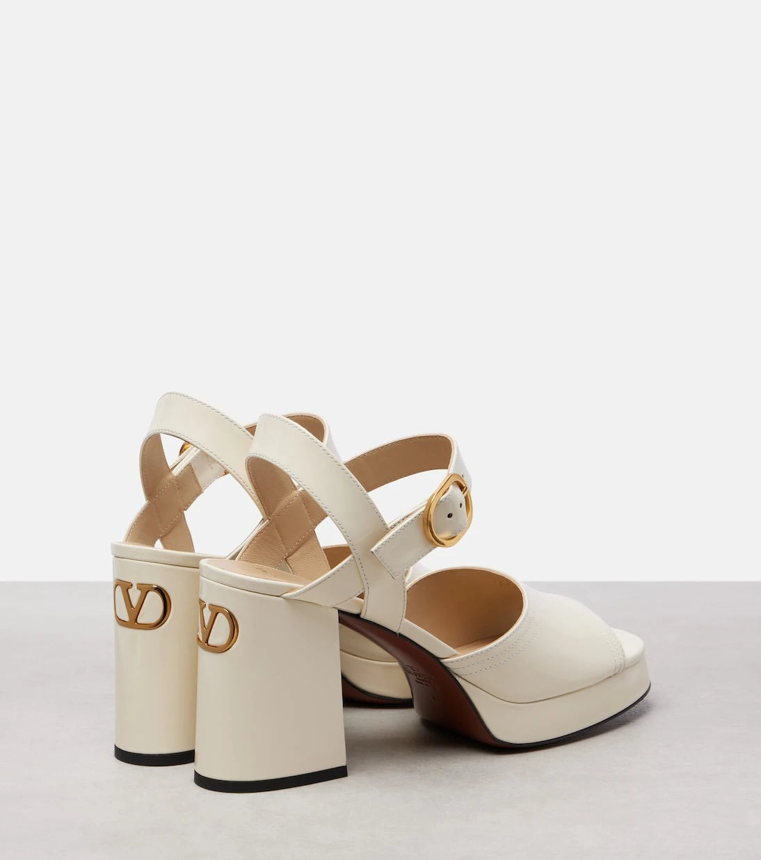 Valentino Garavani - Fawcette 100 leather platform sandals
