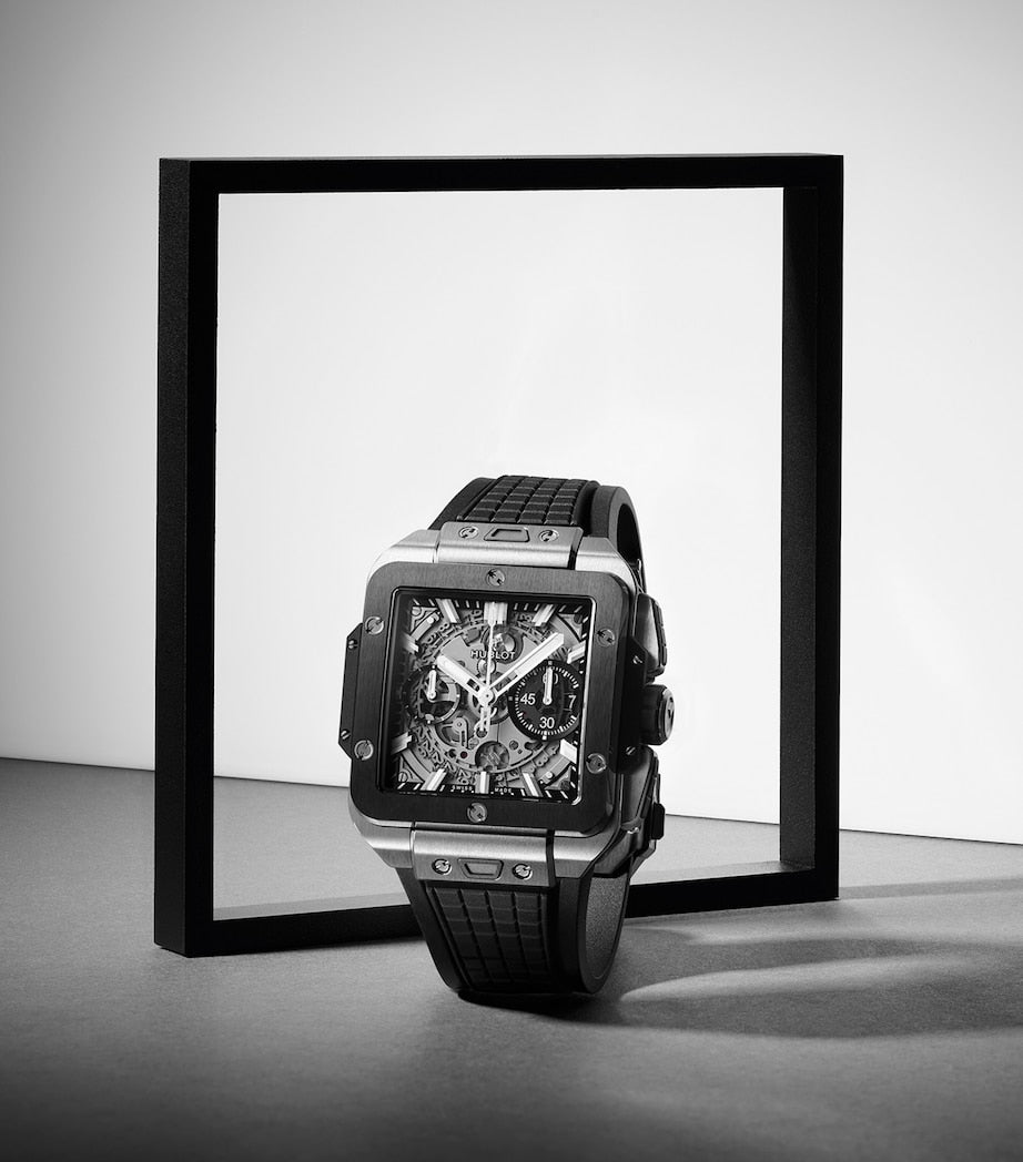 Hublot Titanium and Ceramic Square Bang Unico Watch 42mm