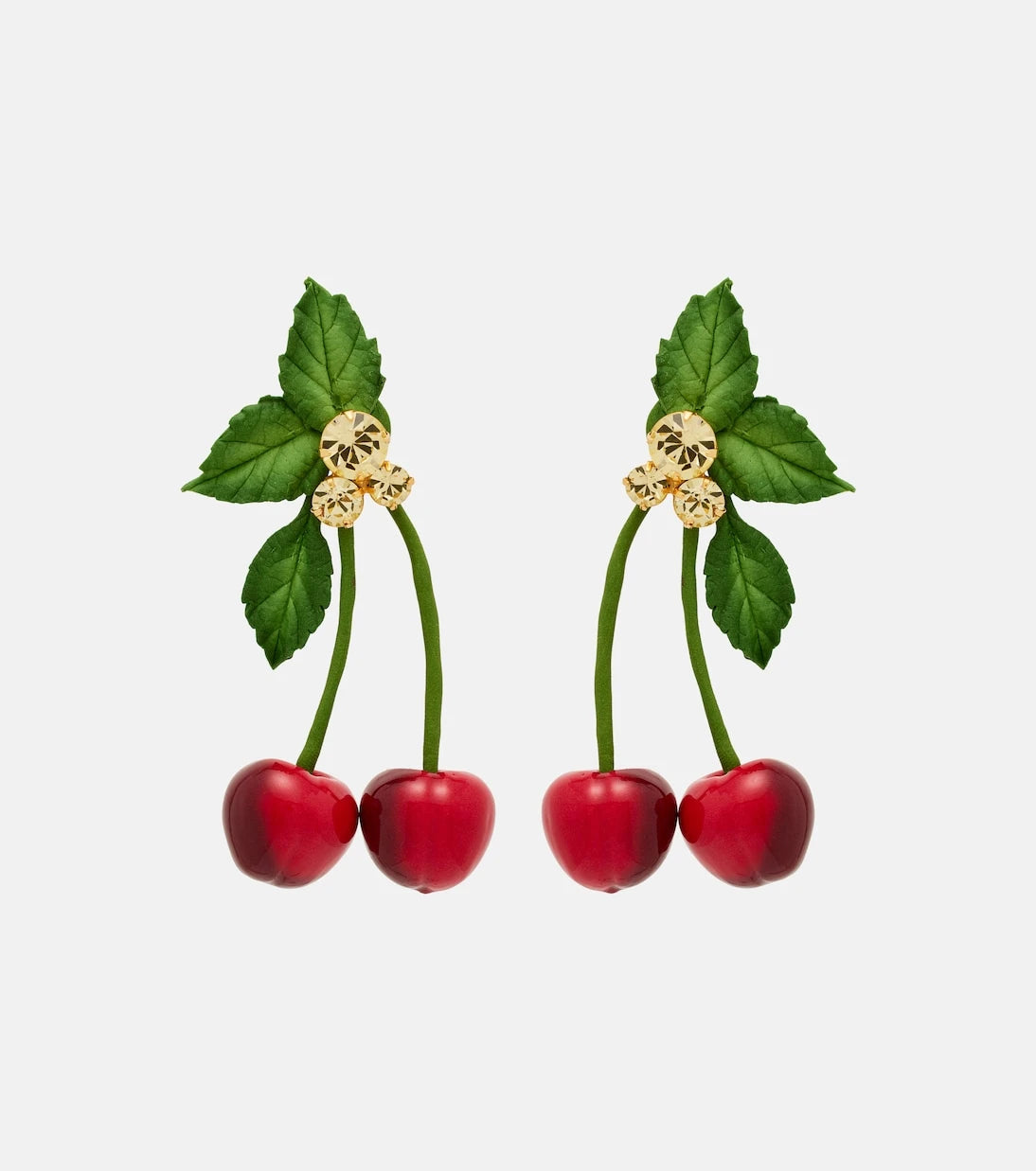 Jennifer Behr - Maraschino embellished drop earrings