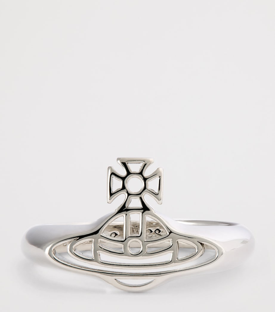 Platinum-Plated Sterling Silver Avon Orb Ring