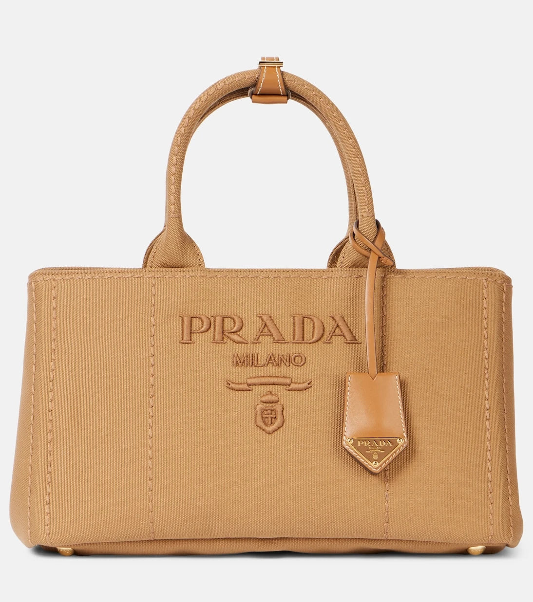 Prada - Prada Jardinière Medium canvas tote bag