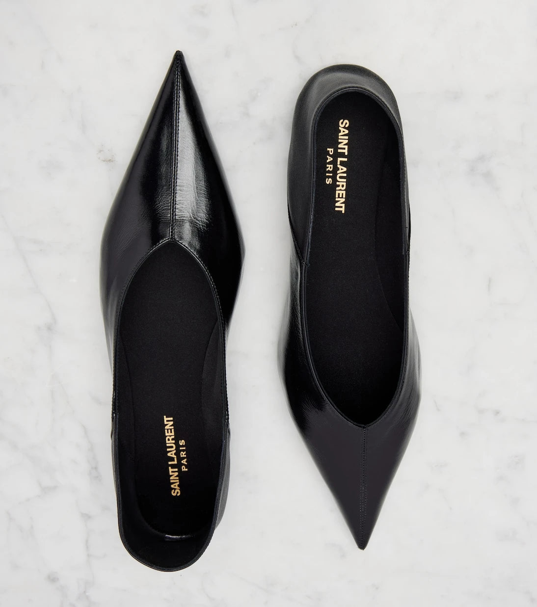 Saint Laurent - Carolyn leather ballet flats