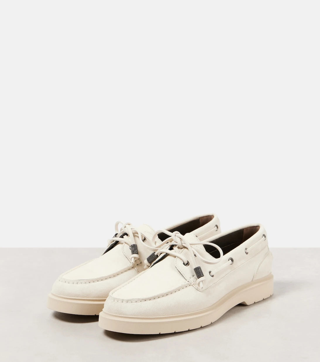 Brunello Cucinelli - Suede boat shoes