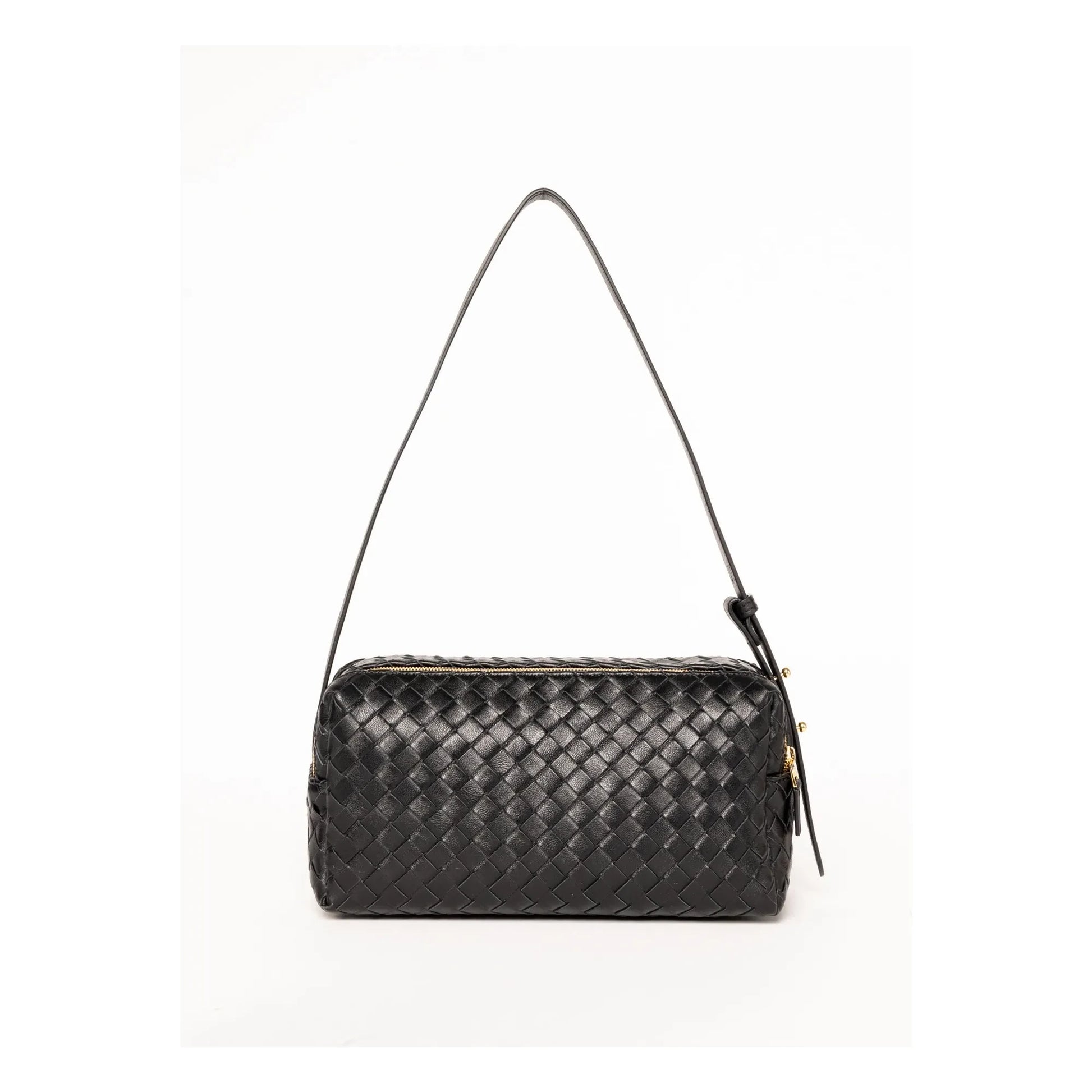 Elleme - Braided Leather Pencil Bag | Black