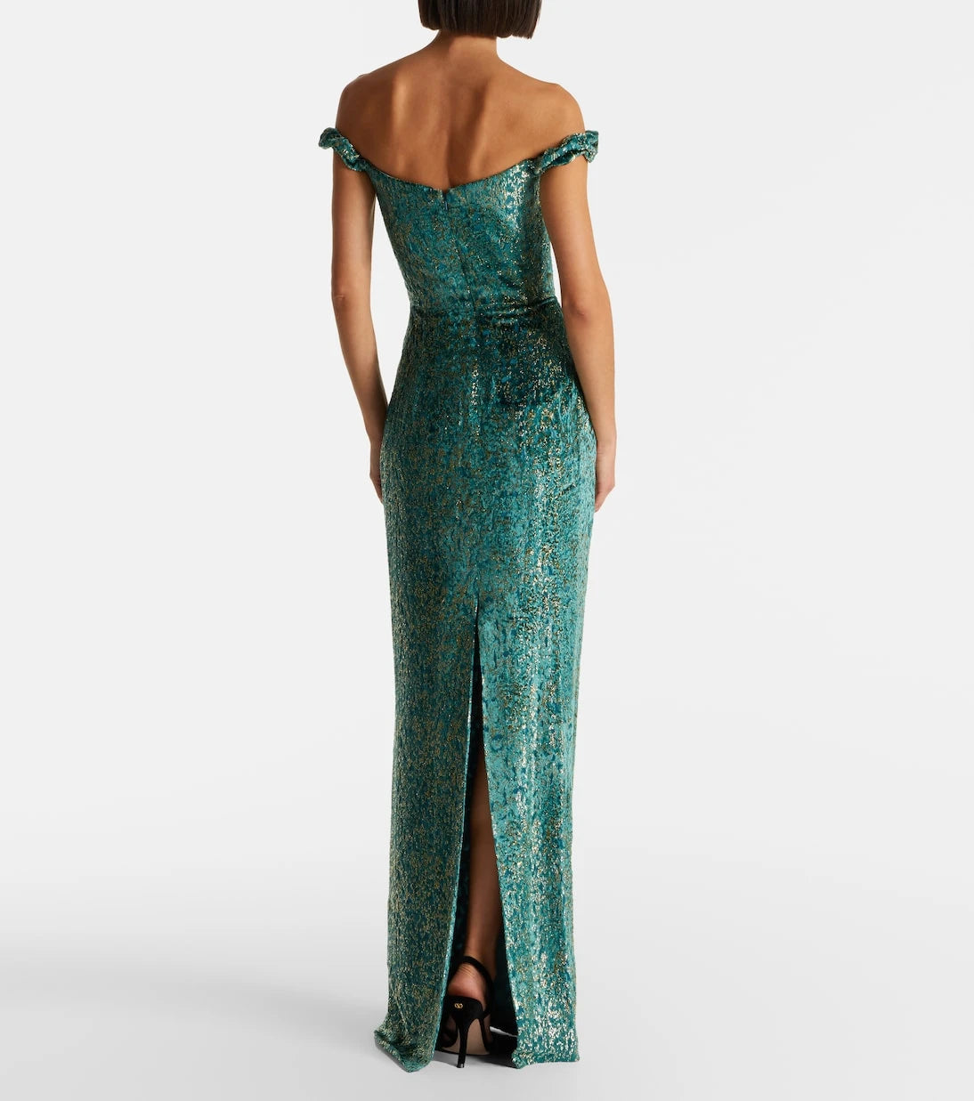 Markarian - Yolanda off-shoulder brocade gown