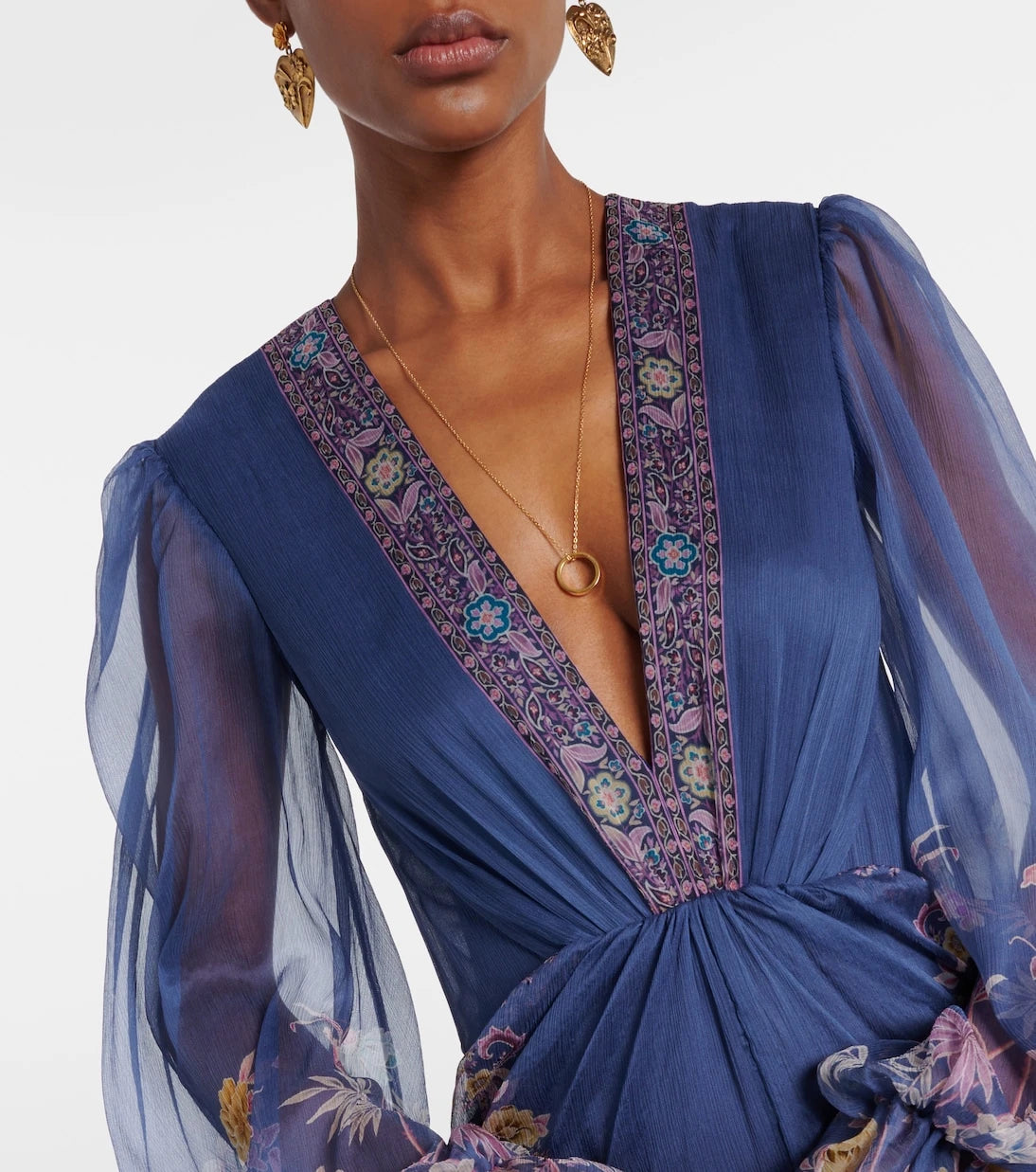 Etro - Printed silk gown