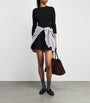 Claudie Pierlot Black Rib-Knit Mini Dress