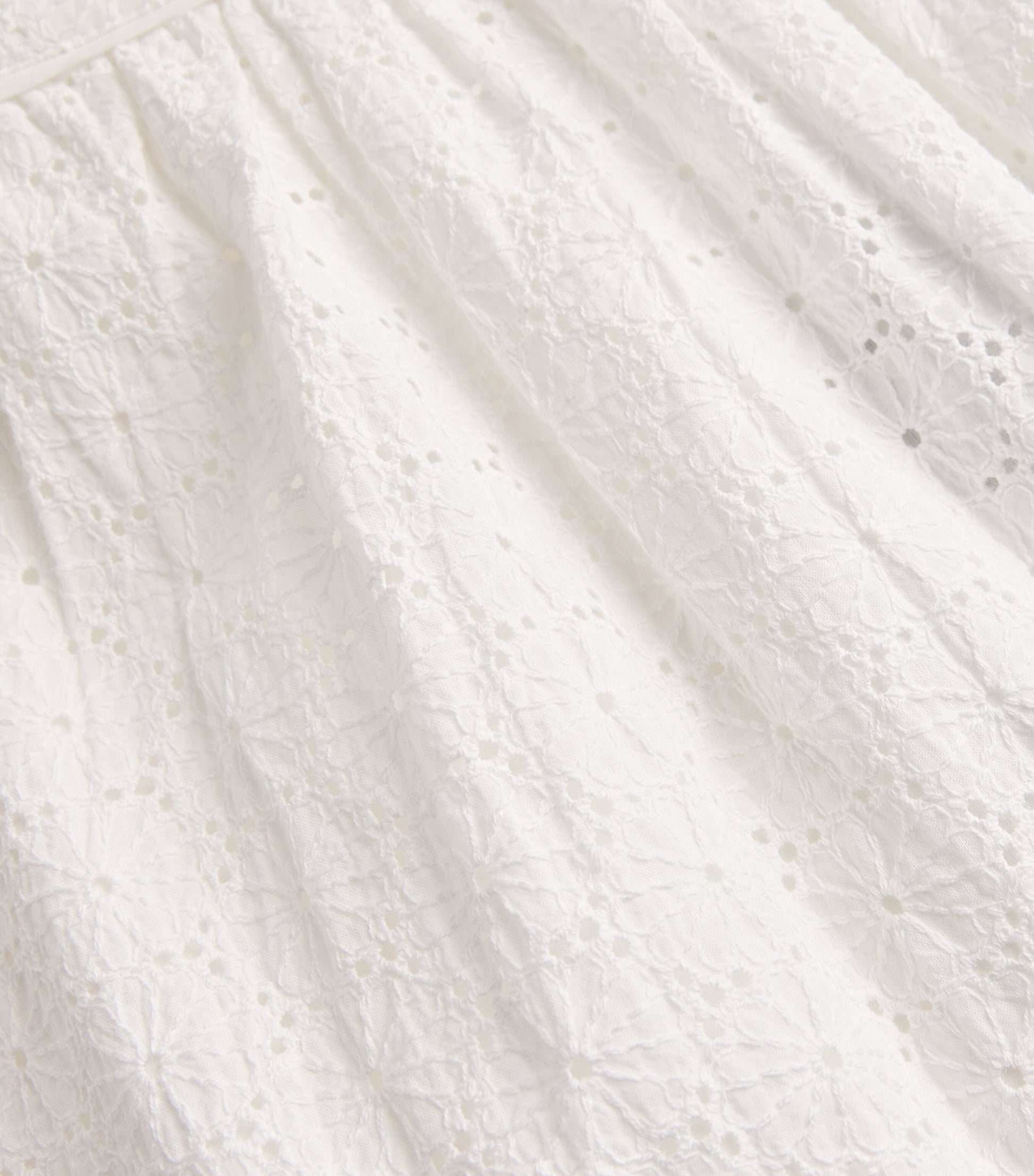 White Cotton Ojai Midi Skirt