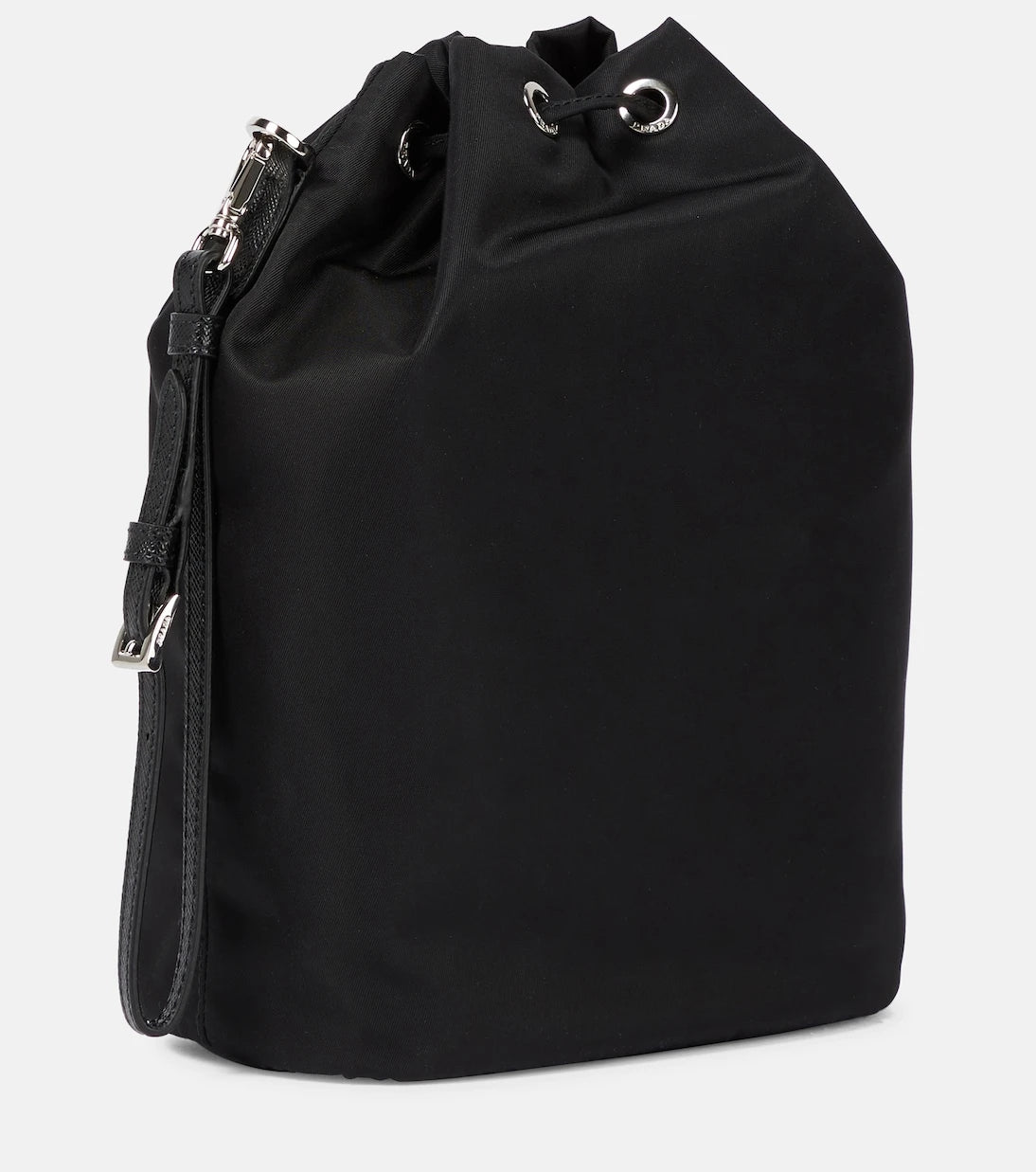 Prada - Re-Nylon deri detaylı kova çanta