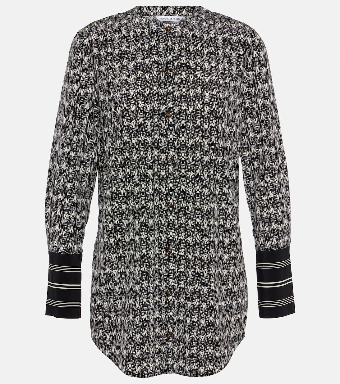 Veronica Beard - Acacia logo silk-blend blouse
