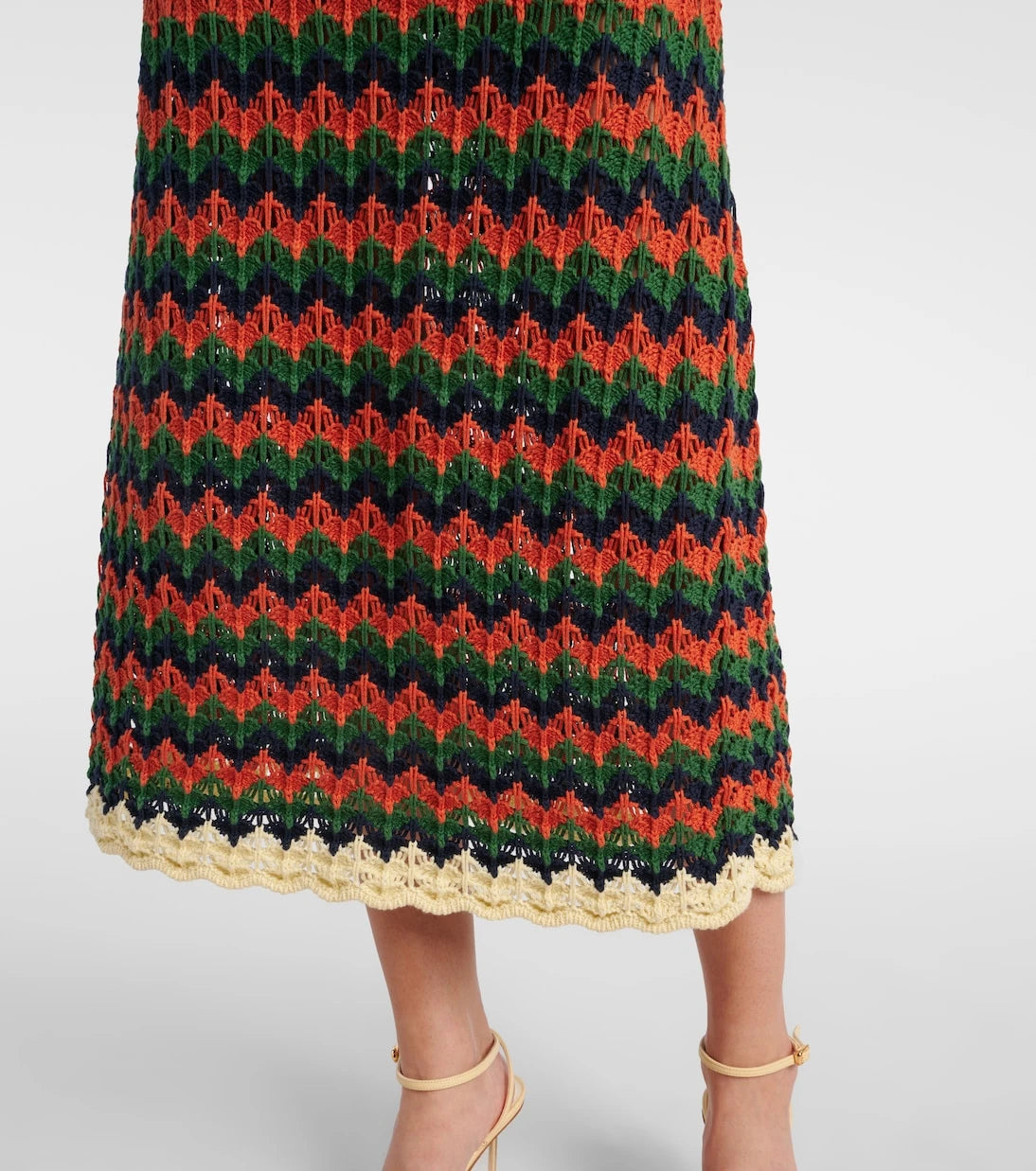 La DoubleJ - Perry crochet cotton polo dress